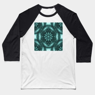 Elegant teal kaleidoscopes Baseball T-Shirt